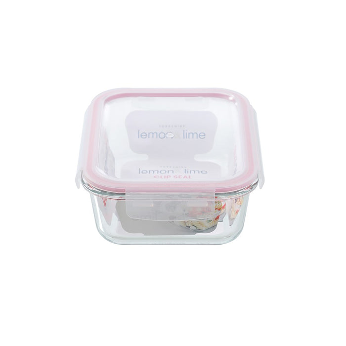 Lemon & Lime YORKSHIRE GLASS RECTANGLE CLIP SEAL CONTAINER 1.5L