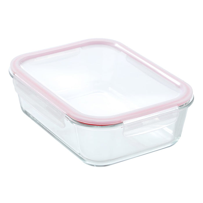 Lemon & Lime YORKSHIRE GLASS RECTANGLE CLIP SEAL CONTAINER 2.7L