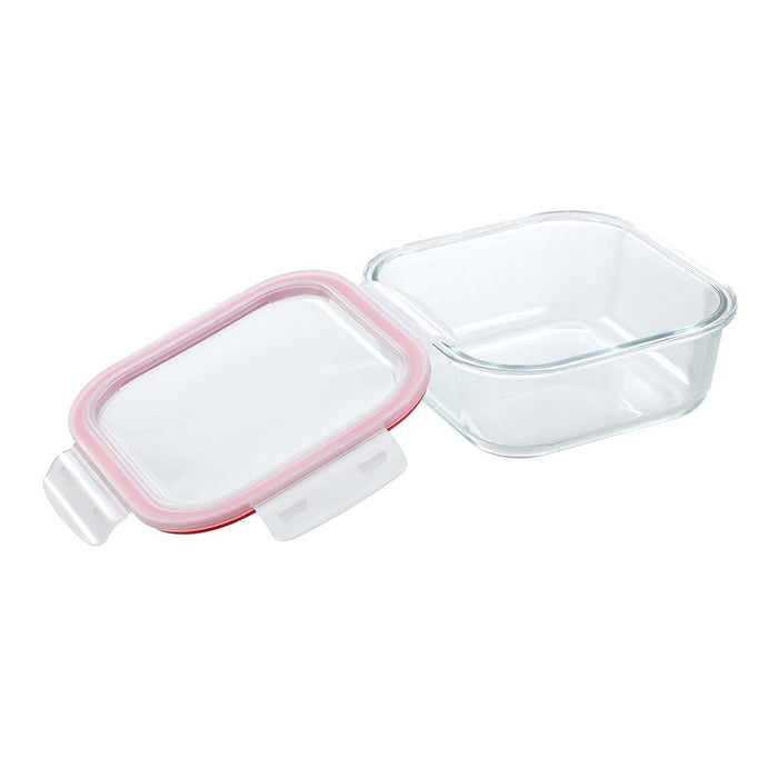 Lemon & Lime YORKSHIRE GLASS SQUARE CLIP SEAL CONTAINER 1.2L