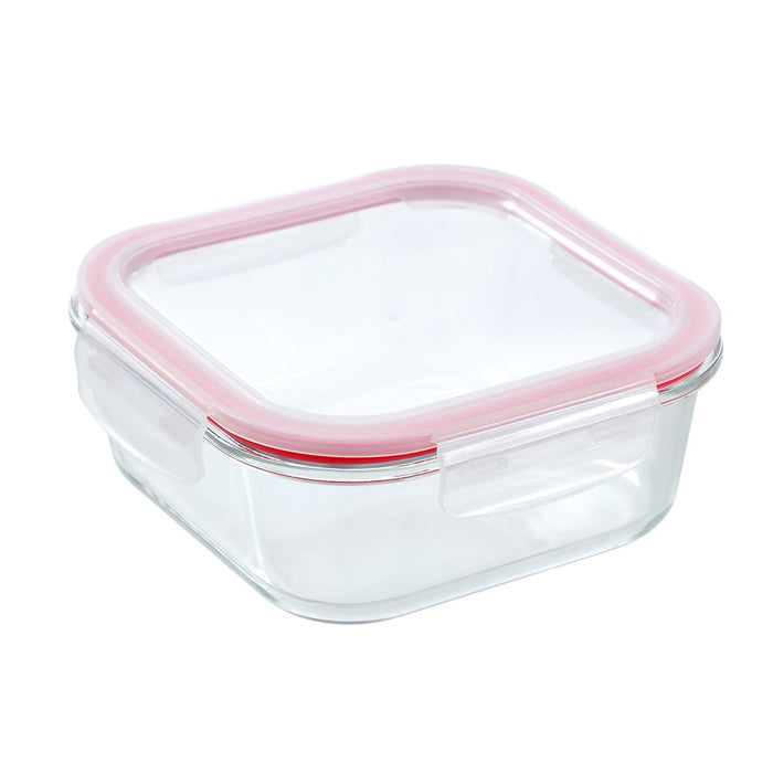 Lemon & Lime YORKSHIRE GLASS SQUARE CLIP SEAL CONTAINER 1.2L