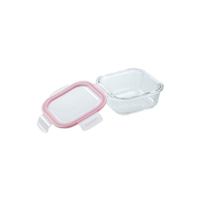 Lemon & Lime YORKSHIRE GLASS SQUARE CLIP SEAL CONTAINER 500ML