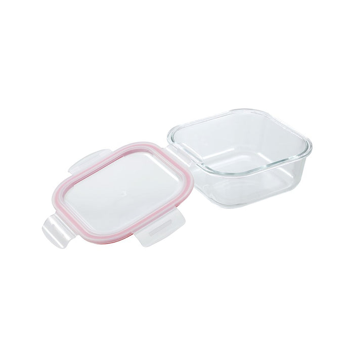 Lemon & Lime YORKSHIRE GLASS SQUARE CLIP SEAL CONTAINER 800ML