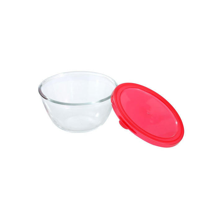 Lemon & Lime YORKSHIRE GLASS MIXING BOWL LIDDED 800ML 15X15X8CM