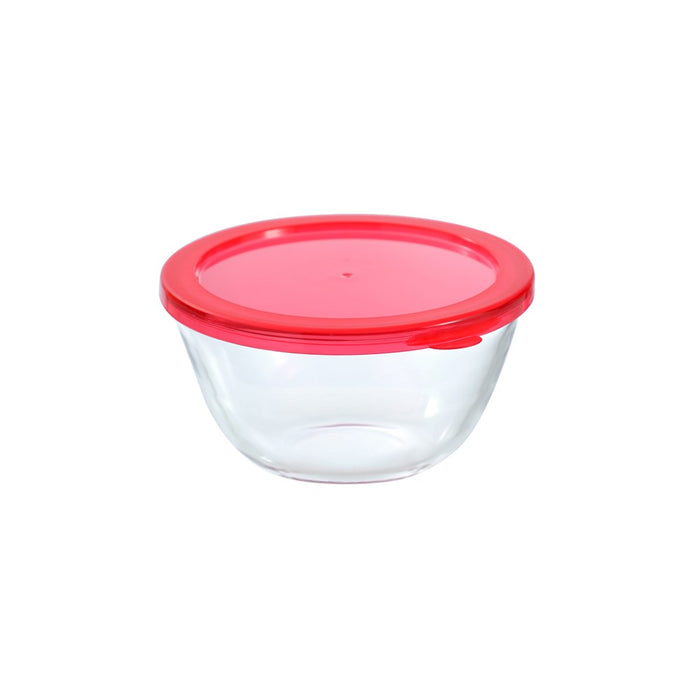 Lemon & Lime YORKSHIRE GLASS MIXING BOWL LIDDED 800ML 15X15X8CM