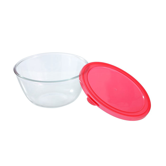 Lemon & Lime YORKSHIRE GLASS MIXING BOWL LIDDED 1.5L 19X19X9.5CM