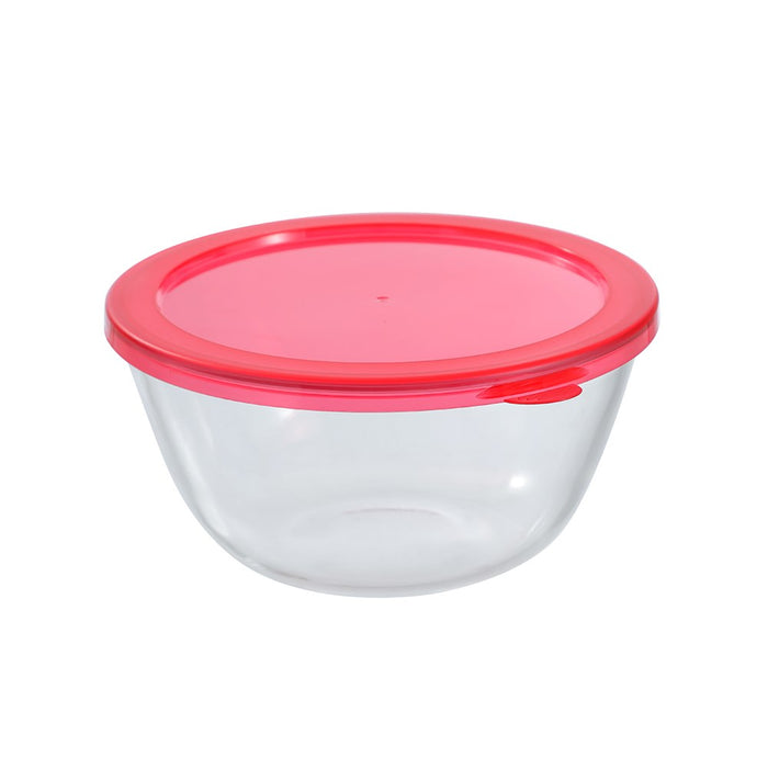 Lemon & Lime YORKSHIRE GLASS MIXING BOWL LIDDED 1.5L 19X19X9.5CM