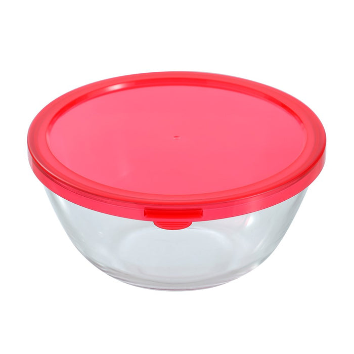 Lemon & Lime YORKSHIRE GLASS MIXING BOWL LIDDED 2.75L 23X23X11CM