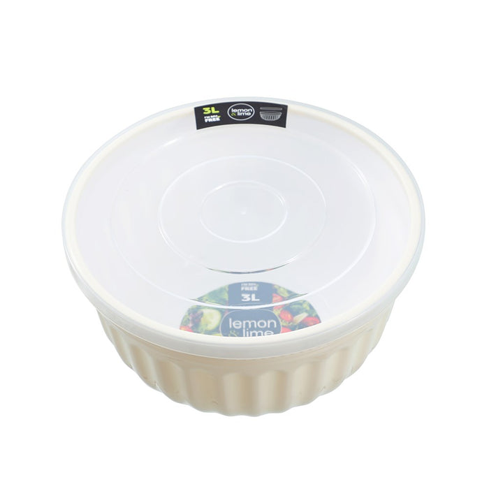 Lemon & Lime SALAD BOWL LIDDED 3L