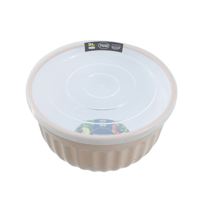 Lemon & Lime SALAD BOWL LIDDED 3L