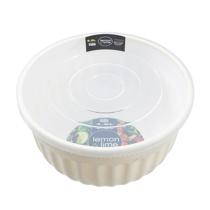 Lemon & Lime SALAD BOWL LIDDED 4.5L