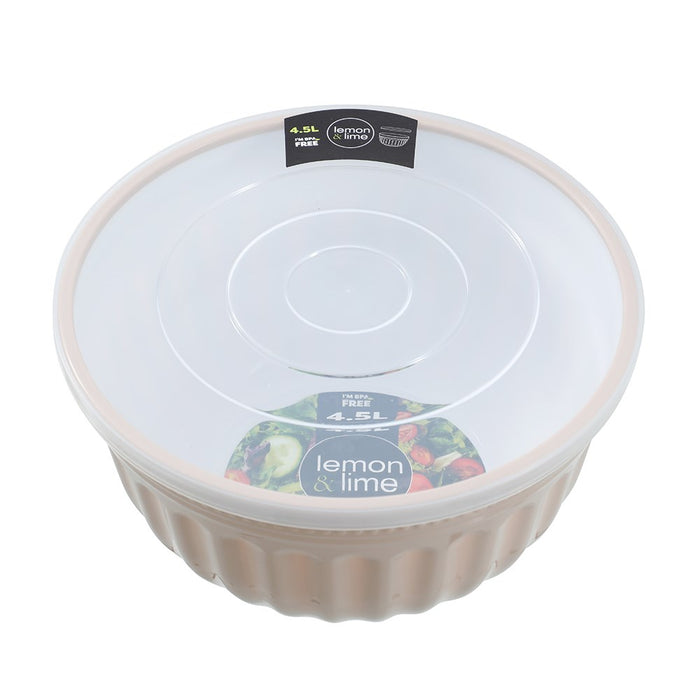 Lemon & Lime SALAD BOWL LIDDED 4.5L