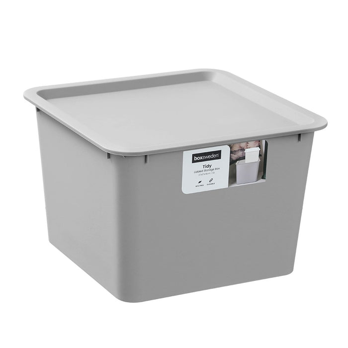 Boxsweden Tidy Box Lidded Square 12L 27X27X18Cm