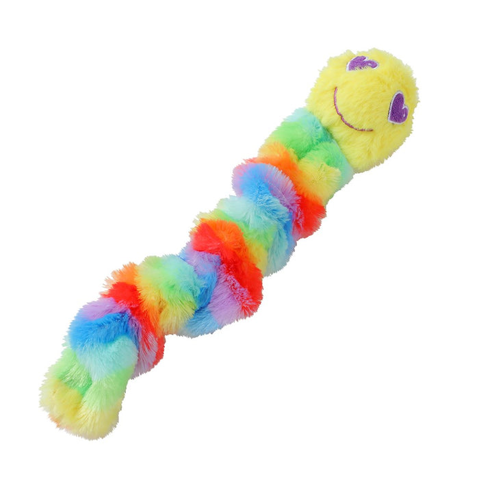 Paws & Claws RAINBOW PLUSH WORM 37X13X8CM