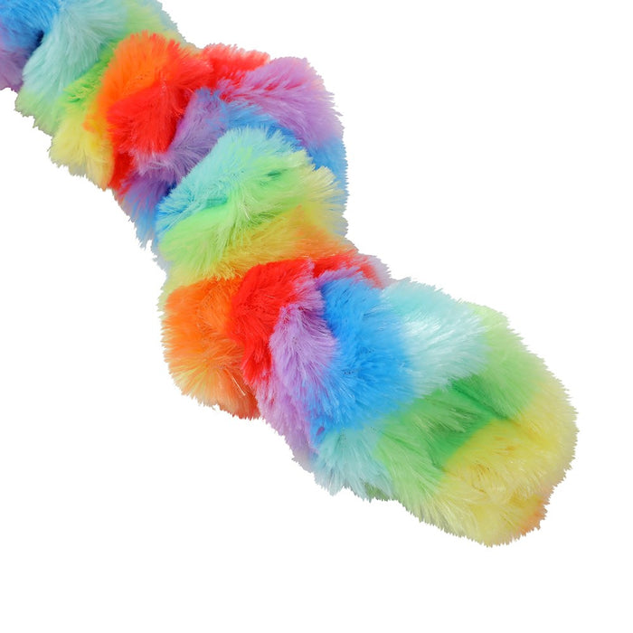 Paws & Claws RAINBOW PLUSH WORM 37X13X8CM