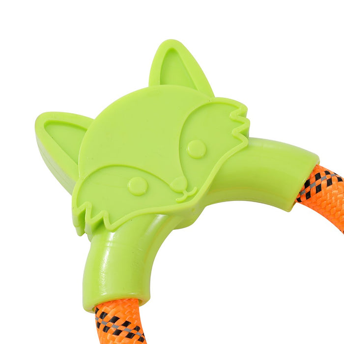 Paws & Claws TUG N PLAY TPR ANIMAL RING TUGGER 16X12CM