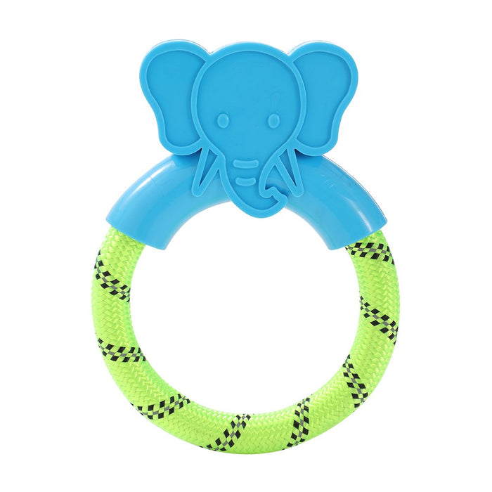 Paws & Claws TUG N PLAY TPR ANIMAL RING TUGGER 16X12CM
