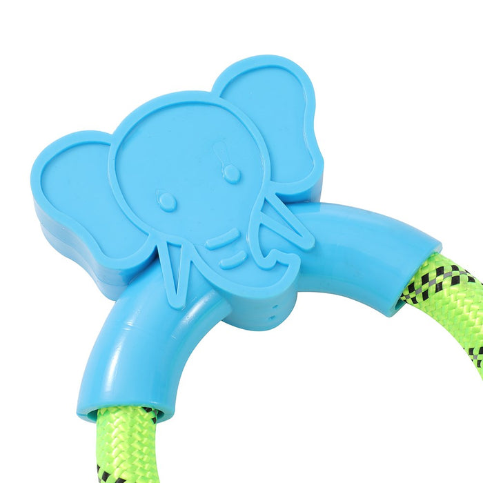 Paws & Claws TUG N PLAY TPR ANIMAL RING TUGGER 16X12CM