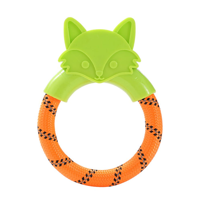 Paws & Claws TUG N PLAY TPR ANIMAL RING TUGGER 16X12CM