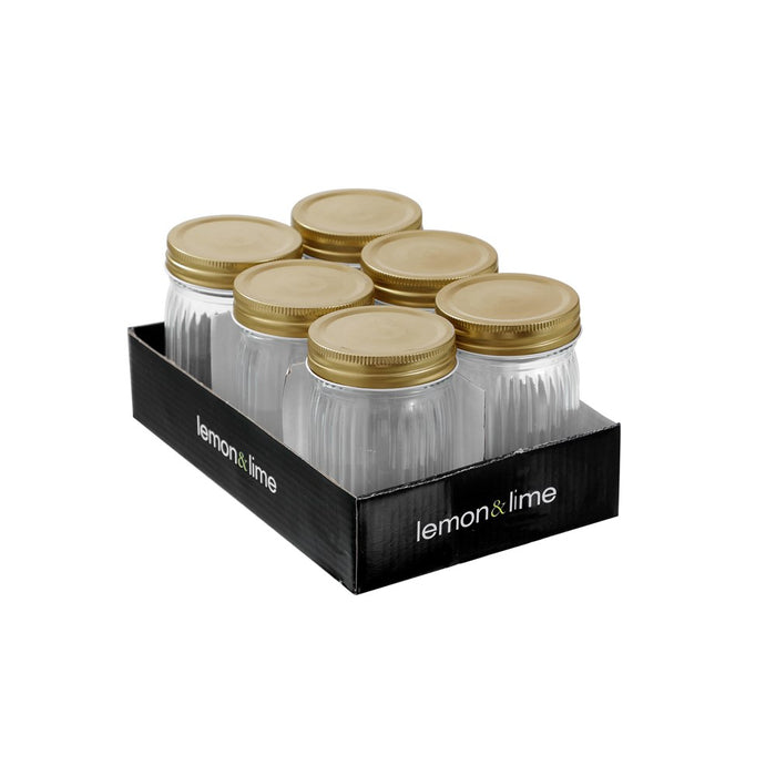 Lemon & Lime ROMA RIBBED CONSERVE JAR 300ML 6PK