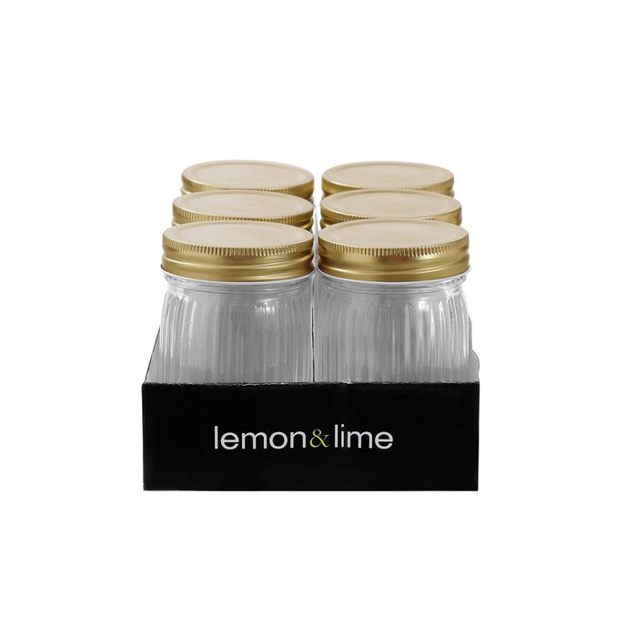 Lemon & Lime ROMA RIBBED CONSERVE JAR 300ML 6PK