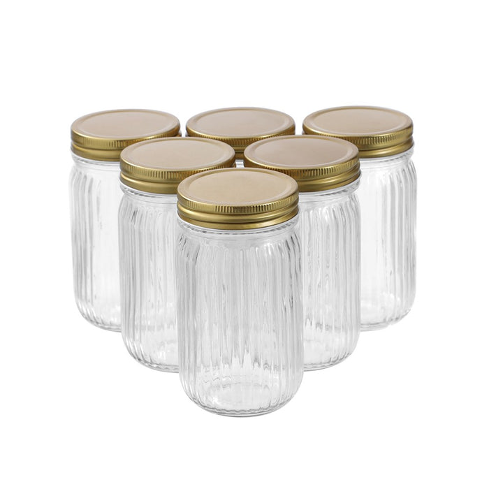 Lemon & Lime ROMA RIBBED CONSERVE JAR 450ML 6PK