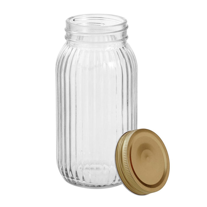 Lemon & Lime ROMA RIBBED CONSERVE JAR 800ML 4PK