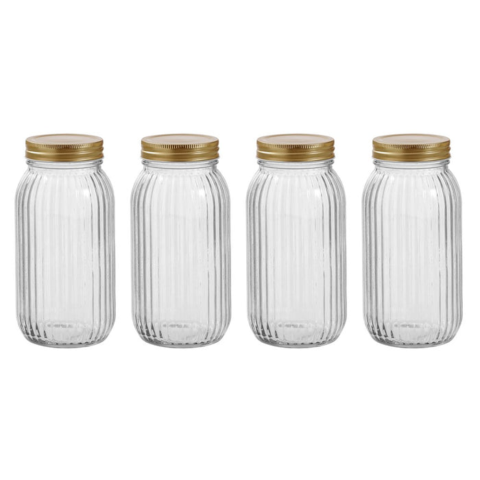 Lemon & Lime ROMA RIBBED CONSERVE JAR 800ML 4PK