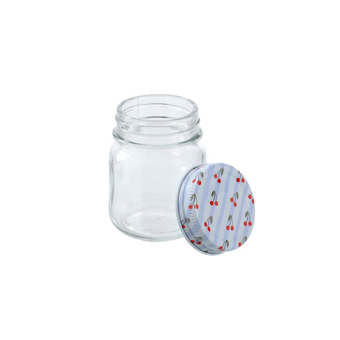 Lemon & Lime ROMA CHERRY STRIPE DECO CONSERVE JAR 180ML 6PK