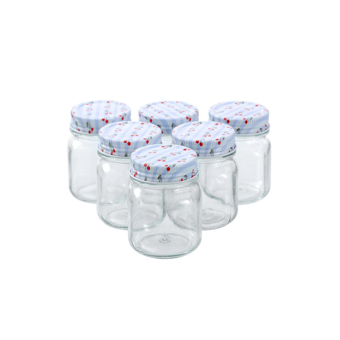 Lemon & Lime ROMA CHERRY STRIPE DECO CONSERVE JAR 180ML 6PK