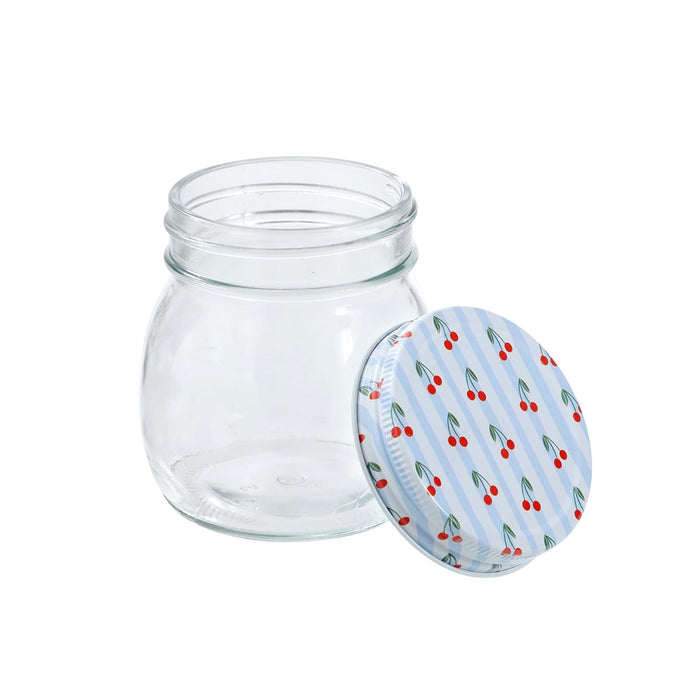 Lemon & Lime ROMA CHERRY STRIPE DECO CONSERVE JAR 300ML 6PK