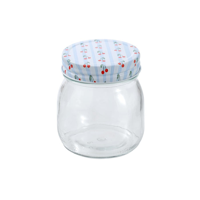 Lemon & Lime ROMA CHERRY STRIPE DECO CONSERVE JAR 300ML 6PK