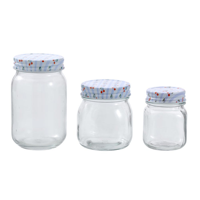Lemon & Lime ROMA CHERRY STRIPE DECO CONSERVE JAR 300ML 6PK