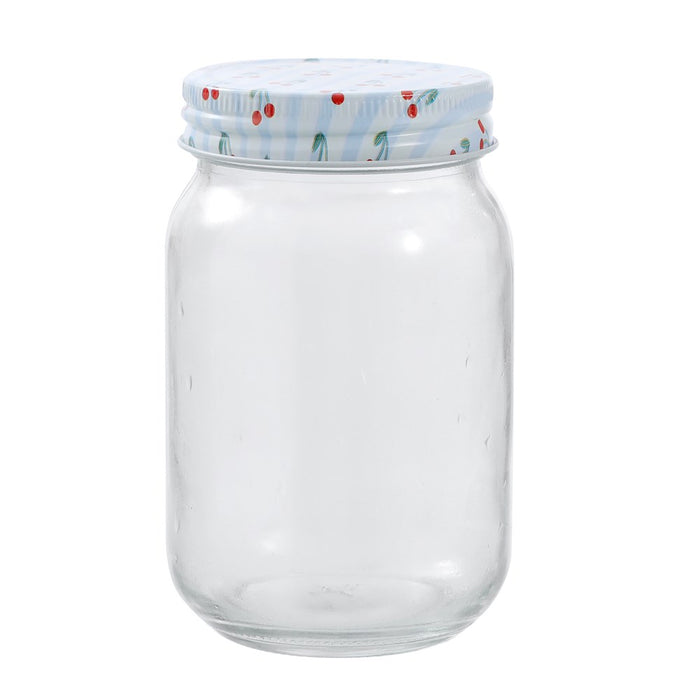 Lemon & Lime ROMA CHERRY STRIPE DECO CONSERVE JAR 500ML 6PK