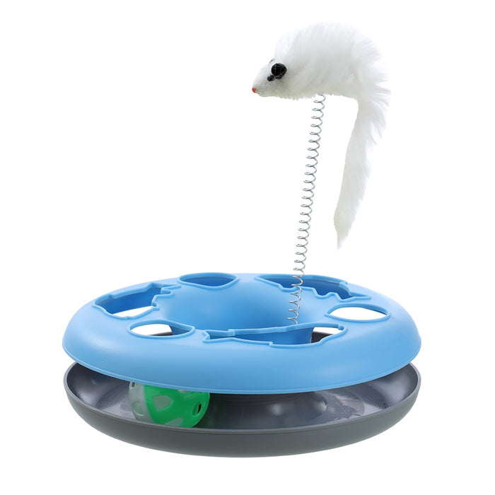Paws & Claws POUNCE CAT PLAY TRACK INTERACTIVE TOY COLS 23.5X8CM