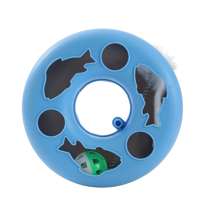 Paws & Claws POUNCE CAT PLAY TRACK INTERACTIVE TOY COLS 23.5X8CM