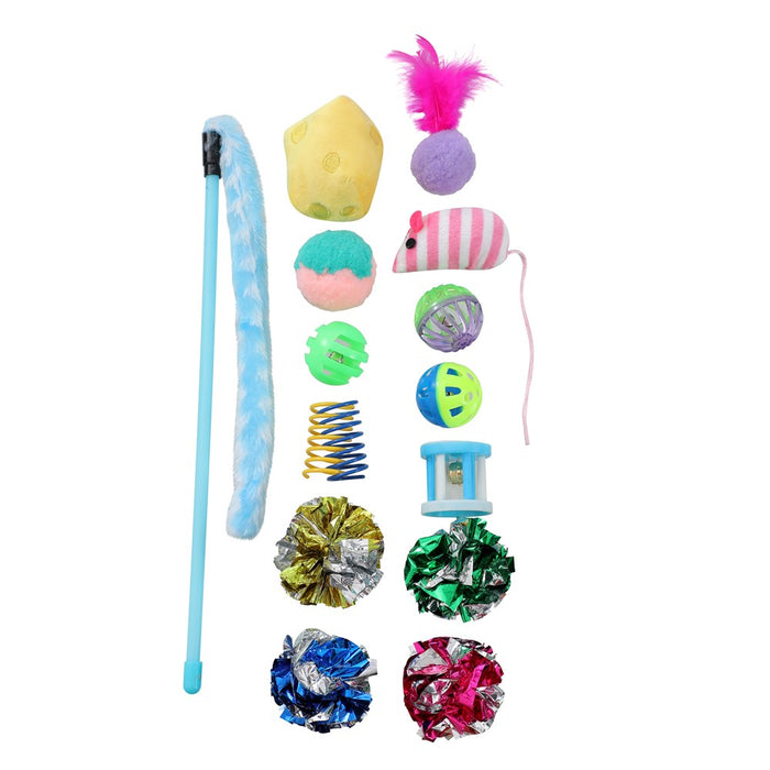 Paws & Claws POUNCE CAT TOY VARIETY PACK 15PK