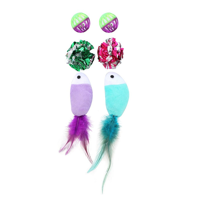 Paws & Claws POUNCE CAT TOY ACTIVITY PACK 6PK