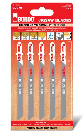 Bordo HCS T-Shank Precise Cut Jigsaw Blade  7110