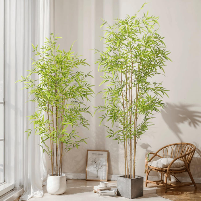 Artificial Bamboo Plant Tall Faux Greenery Decoration for Home & Office