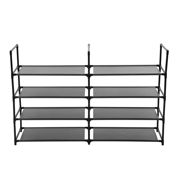 Boxsweden Shoe Rack 4 Tier Double 117X28X73Cm Stackable 8 Tier
