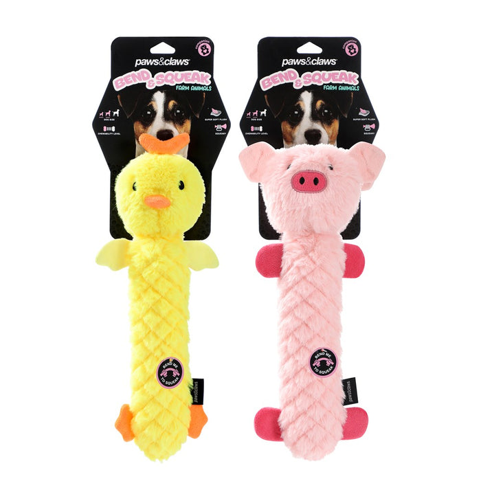 Paws & Claws BEND & SQUEAK ACCORDION PLUSH 40CM