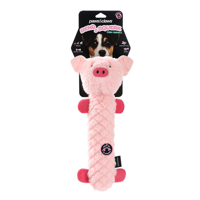 Paws & Claws BEND & SQUEAK ACCORDION PLUSH 40CM