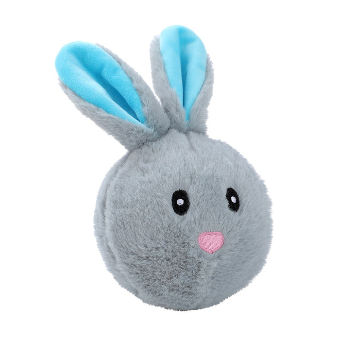 Paws & Claws PLUSH ANIMAL SQUEAKY BALL 12CM
