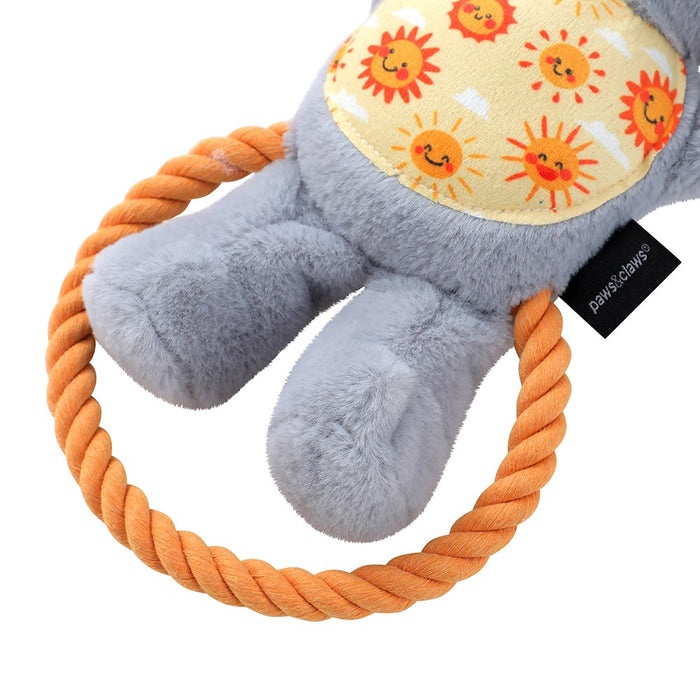 Paws & Claws TUG & SNUG PLUSH KOALA DOUBLE ROPE TUGGER 32X15X7CM