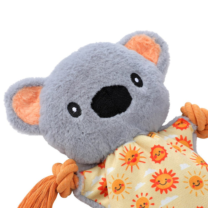 Paws & Claws TUG & SNUG PLUSH KOALA TUGGER W/ ROPE 27X27X1.5CM