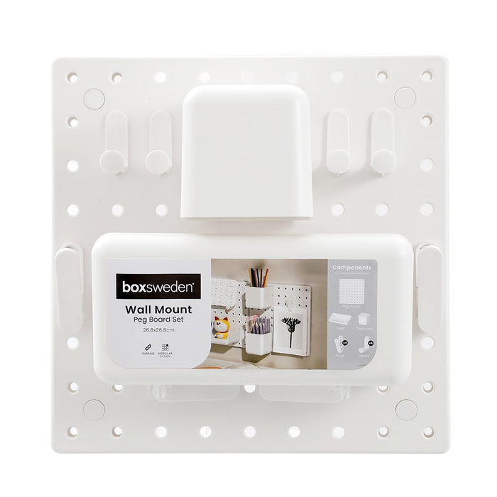 Boxsweden Home Wall Mount Pegboard Set 11Pc