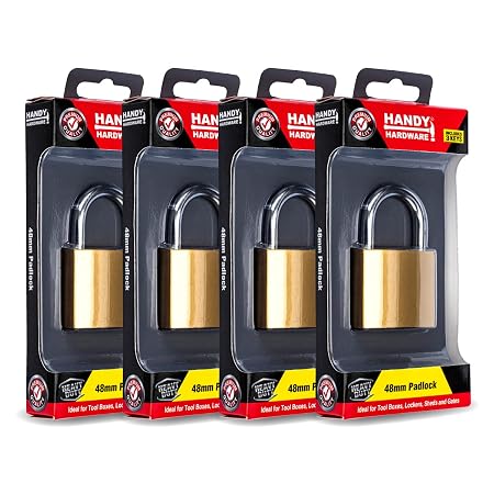 Padlock 48mm Includes 3 Keys 1pk