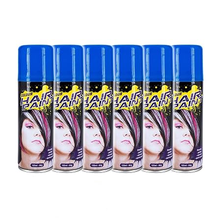 Hair Spray Colour Fluro 125ml Blue