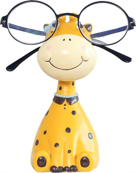 Adorable Giraffe Glasses Holder – Animal Figurine Glasses Stand for Desk, Bedside, and Decorative Use, Perfect for Sunglasses and Eyeglasses