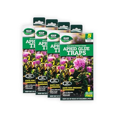 Trap Glue Aphid 5pk 10cm x 24cm Includes: 5 Hang Clips & 5 Traps